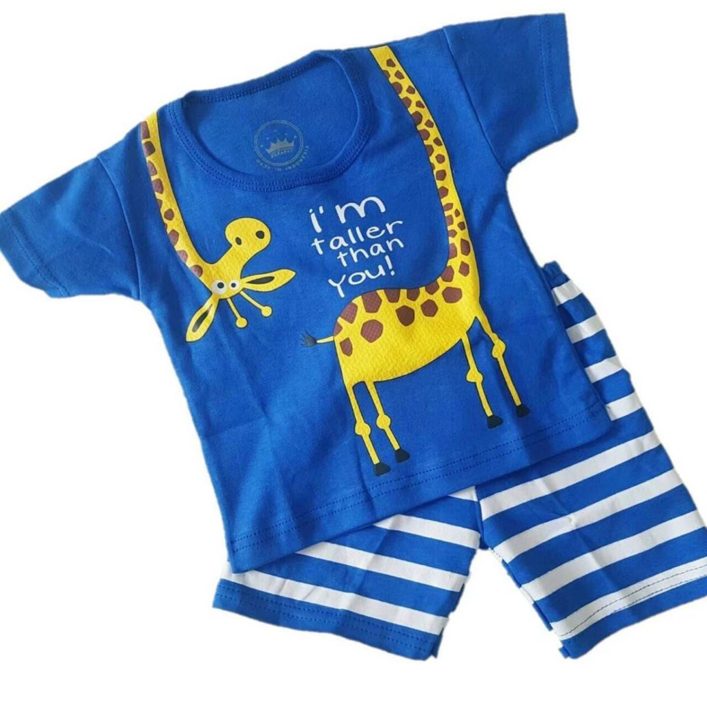 BAJU BAYI LAKI LAKI SETELAN BAJU BAYI LUCU GIRAFFE