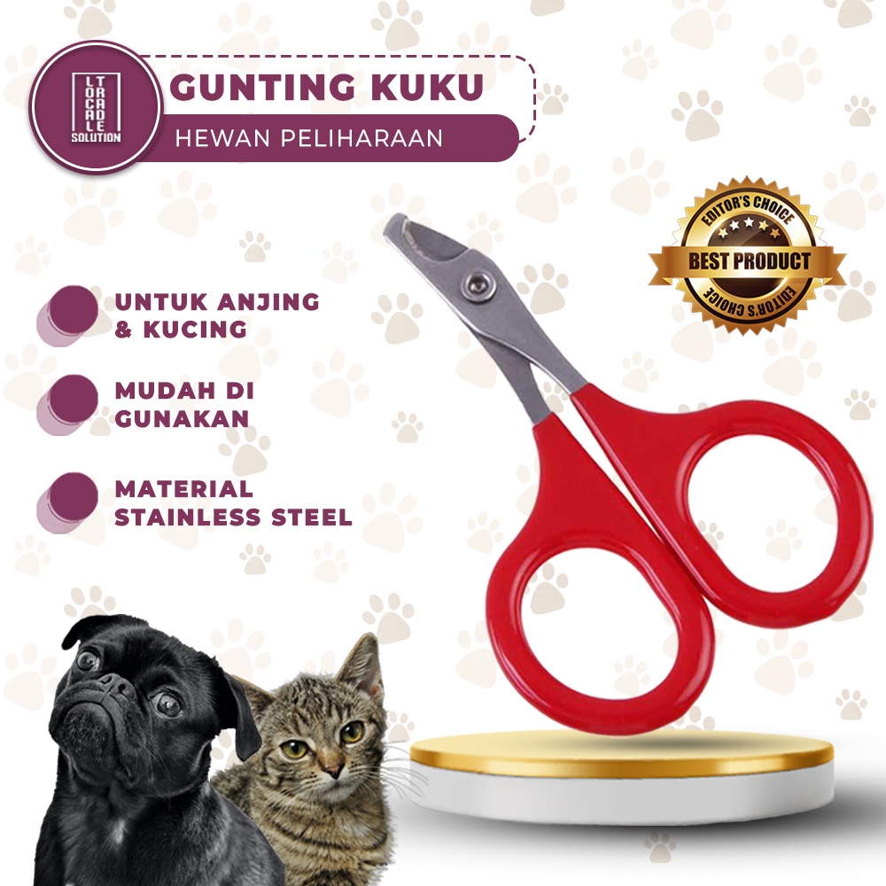 Gunting Kuku Kucing Tanpa Sakit Nail Clipper Pet Alat Pemotong Kuku Anjing Hewan Peliharaan