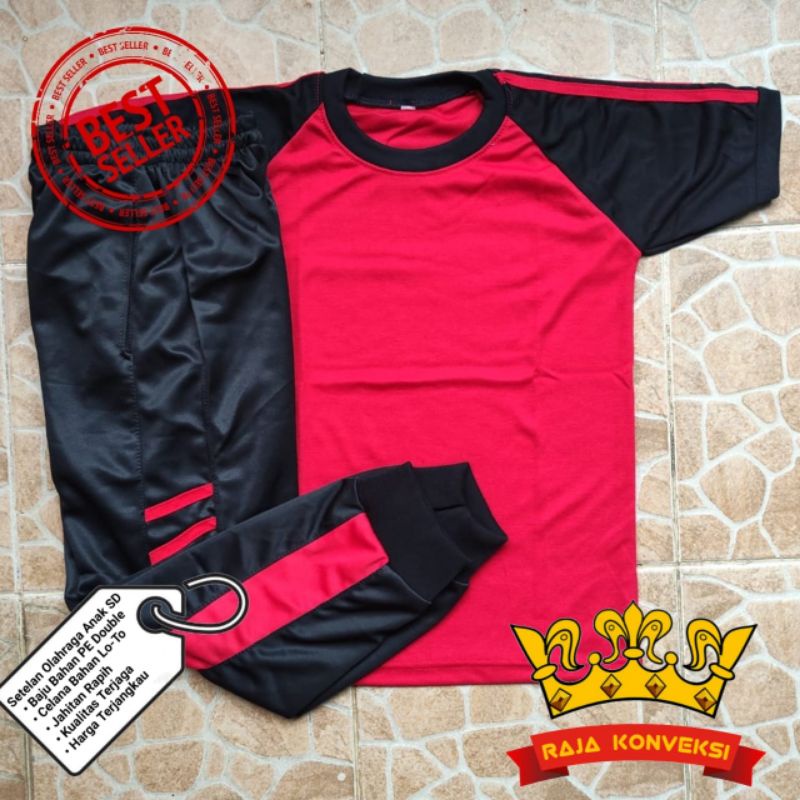 Setelan Olahraga Anak SD Panjang dan Pendek/Stelan Baju Training Olahraga Anak