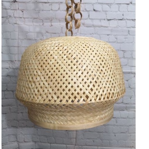 LAMPU GANTUNG CAFE KAP BAMBU GERAISURYA