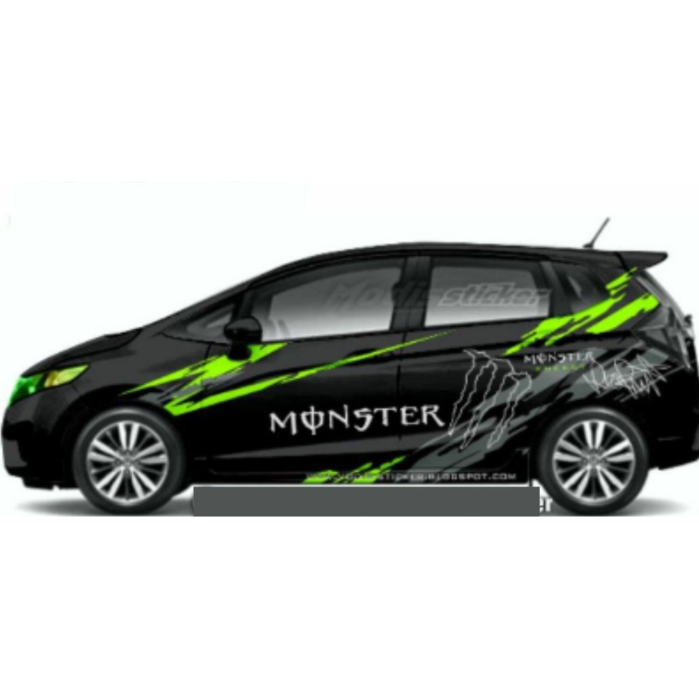 Cutting Sticker Striping Mobil Racing Monster Energy TERLARIS Shopee Indonesia