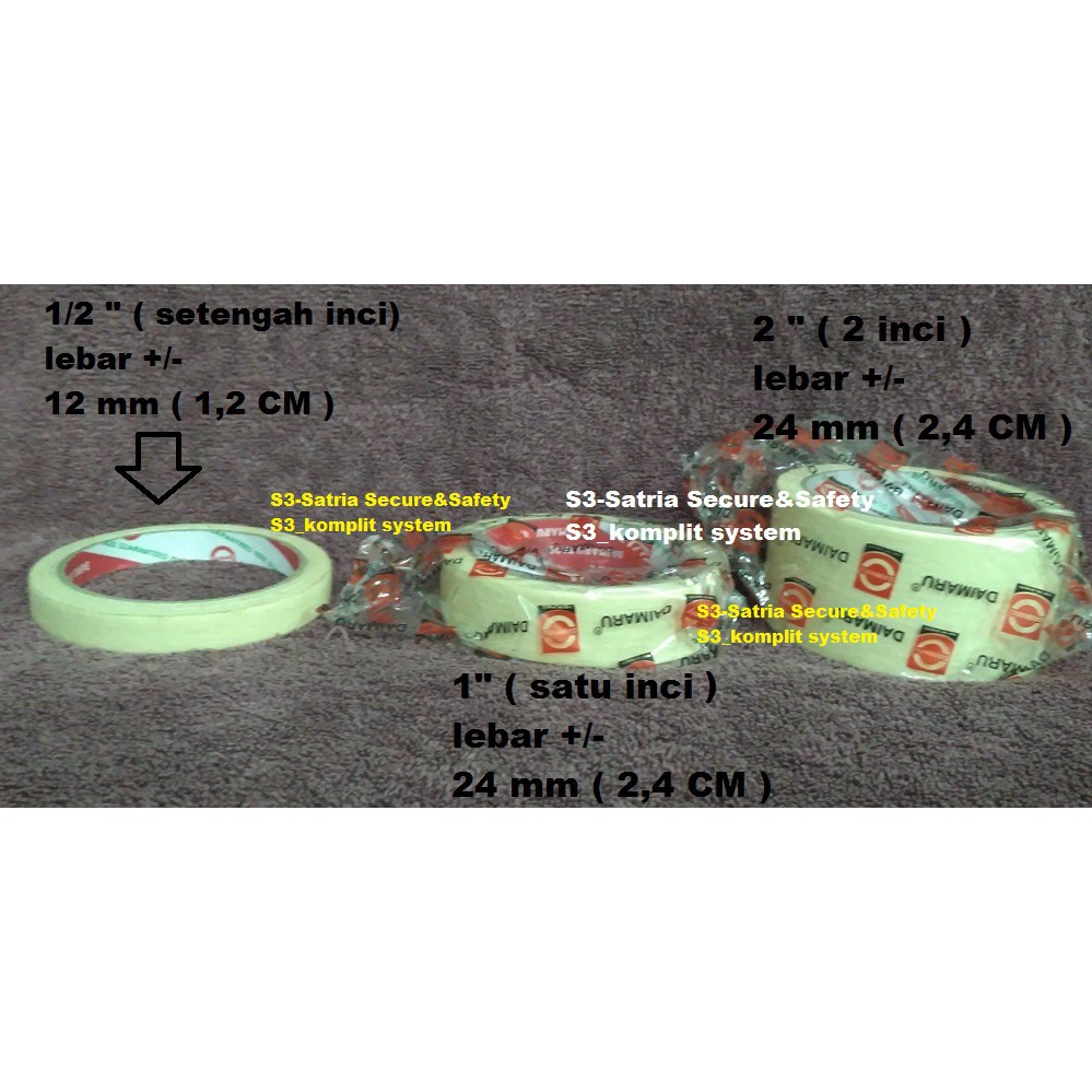 

Distributor Lakban Kertas 4,8 CM Daimaru LAKBAN KERTAS 2 lebar +/- 48mm SKS