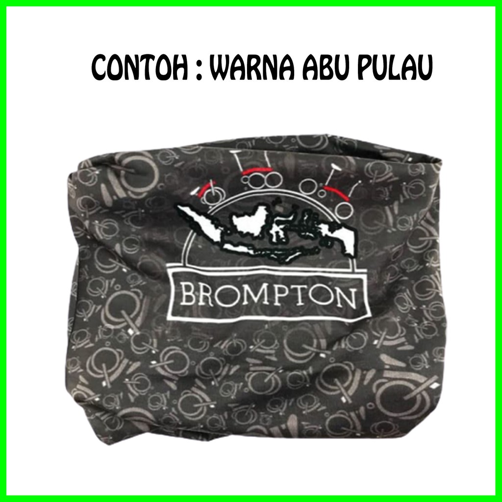 Buff Brompton Masker Brompton Original Buff Berkualitas - Abu-Abu