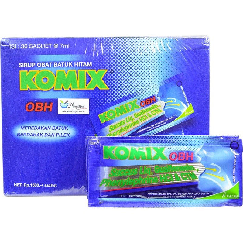 

Obat Batuk Komix @7 ml 30 sachet