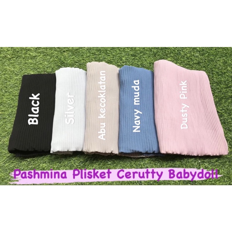 Pashmina Plisket Cerutty Babydoll/pashmina plisket/pashmina/pashmina plisket premium