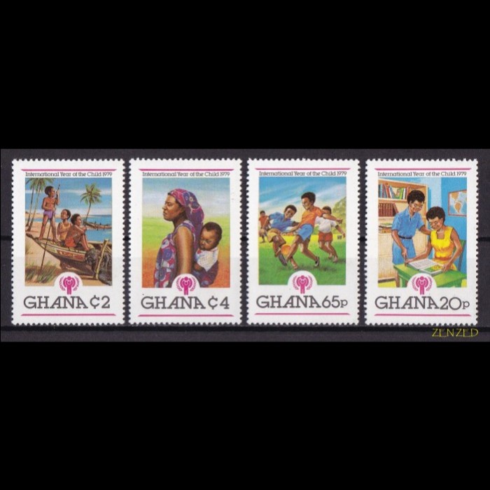 

0533 Perangko Ghana 1979 Intl Year of The Child 4v Mnh