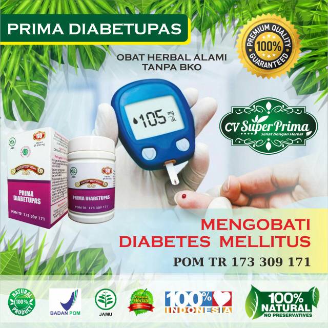 

Herbal Diabetes Kapsul Extrak Diabetupas 60kaps Mengobati Diabetes Melitus Obat Sakit Gula
