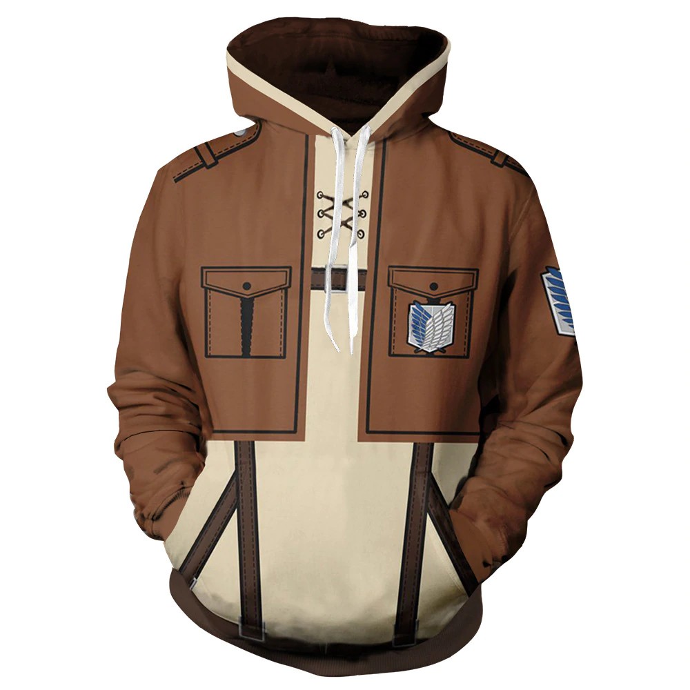 Attack on Titan Hoodies Shingeki no Kyojin Sweatshirts Legion Cosplay Costume Thin