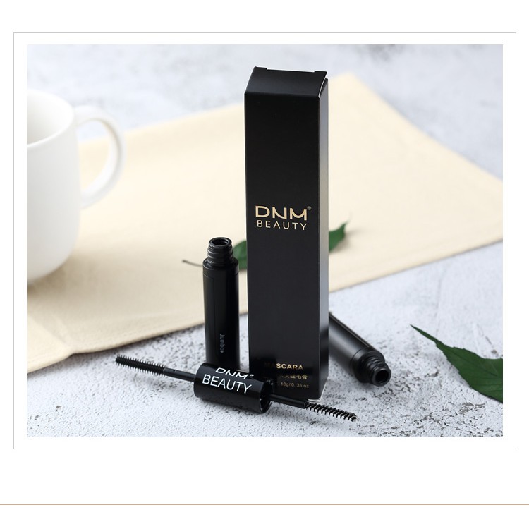 DNM Fiber Lashes 2 in 1 Mascara Black Maskara anti badai tahan lama dan anti air