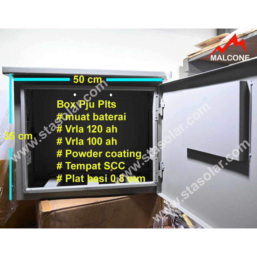 Box pju listrik tenaga surya