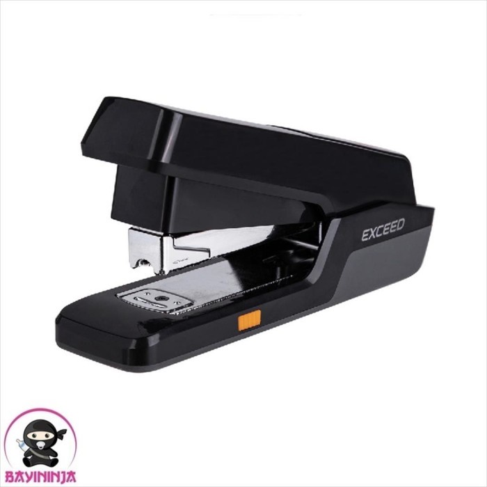 

DELI Effortless Stapler 25 lembar plastic cover Antislip E0476 - Hitam T-Ninjabayi 01