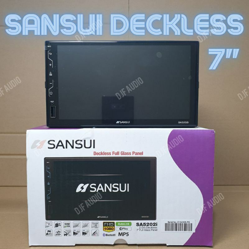 Head Unit Double Din Sansui SA 5201i - 7 Inch - Deckless USB Bluetooth Android Mirrolink Audio Mobil