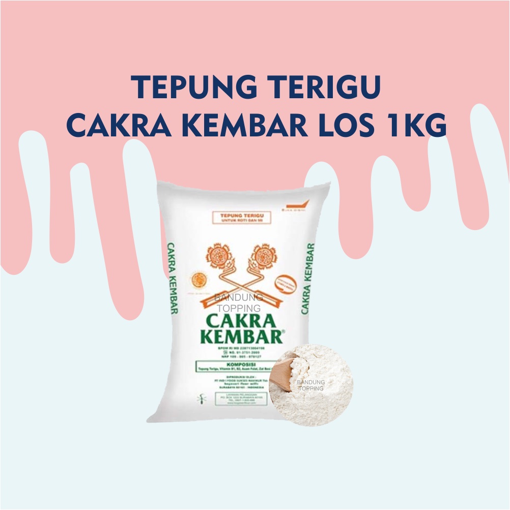 

Tegung terigu 1kg cakra kembar los