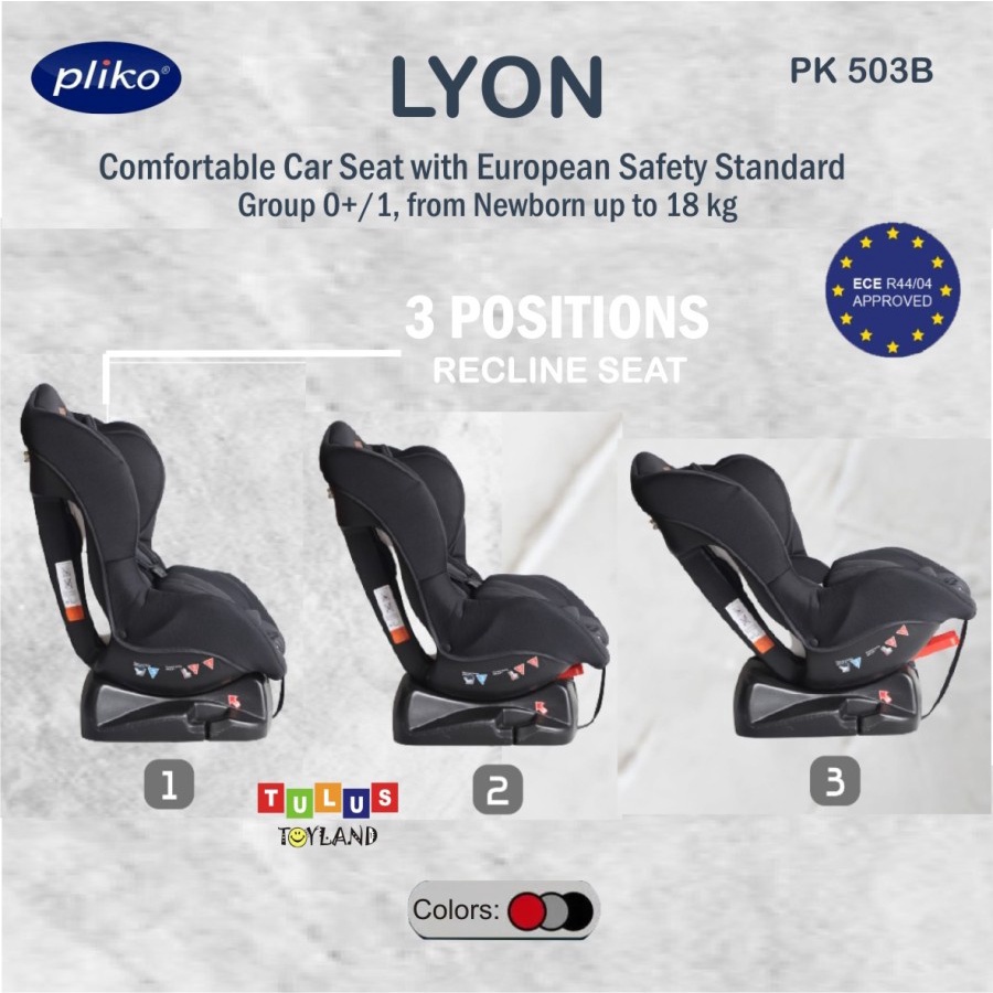 CAR SEAT PLIKO 'LYON' PK-503B