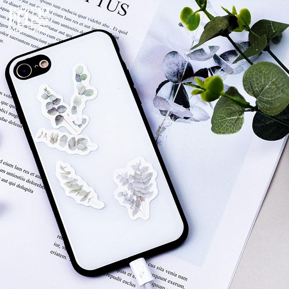 【 ELEGANT 】 Stiker 45pcs /pack Diary Dekorasi Alat Tulis Fresh Plants Sealer Sticker