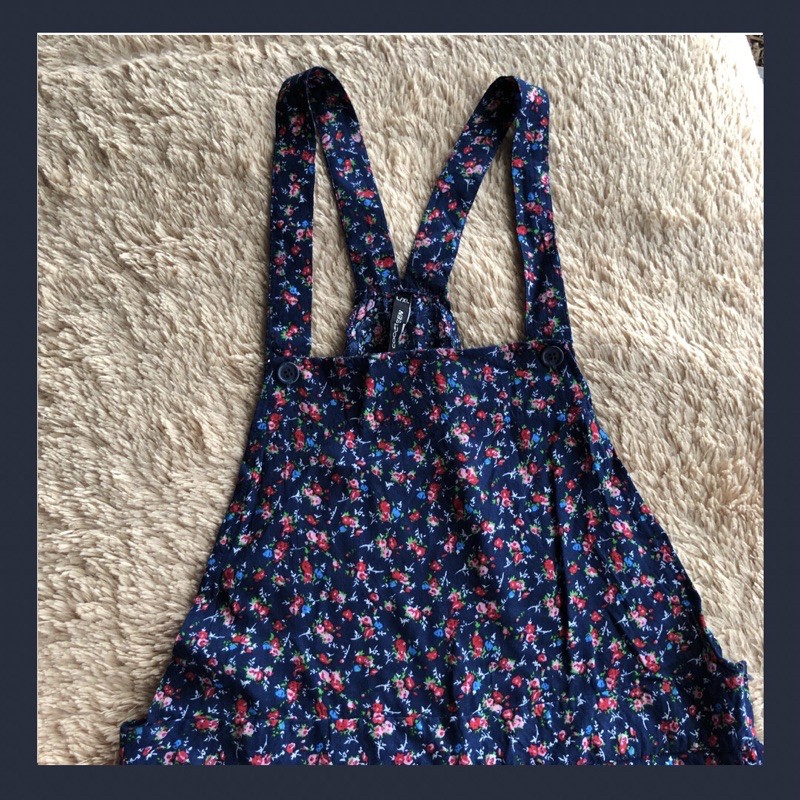 Preloved Baju Kodok Celana Pendek Navy Flower Coolteen