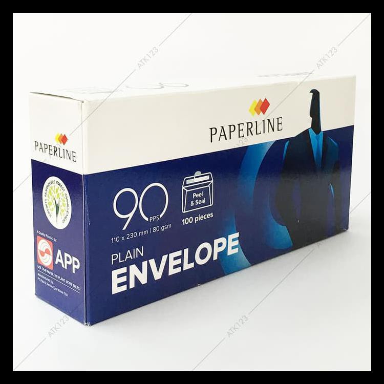 

Terlaris Amplop Putih Paperline 90 Pps Uk. 110 X 230 Mm Barang Bagus