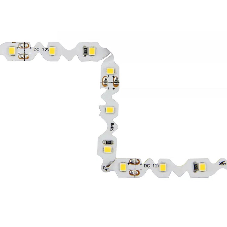 LED Flexible Strip 2835 tekuk model S 12v Putih ip65 - 300LED per roll