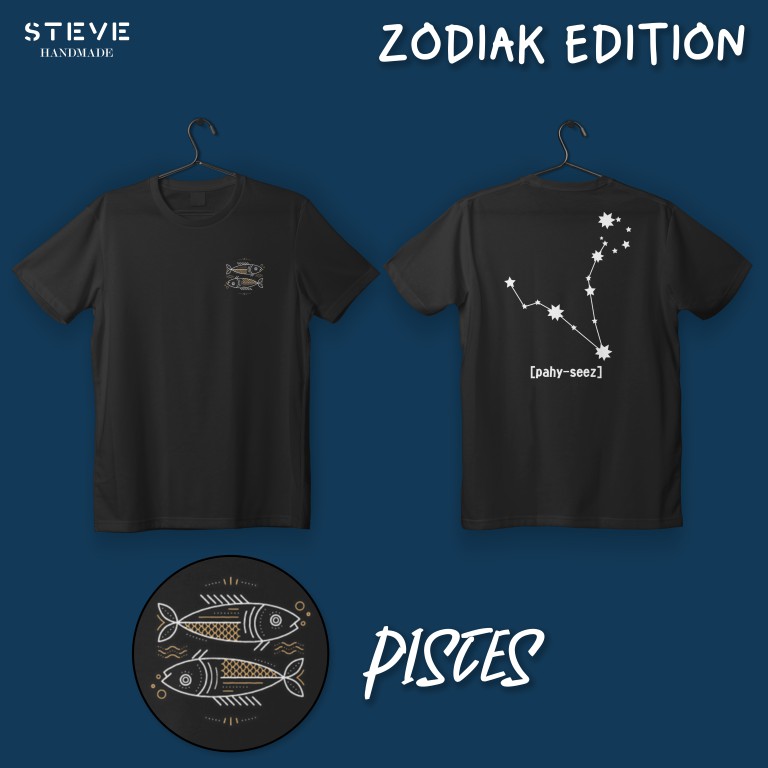 Tshirt Baju Kaos Custom Zodiac Edition NSA36 New States Apparel (NSA) Original + Custom Nama