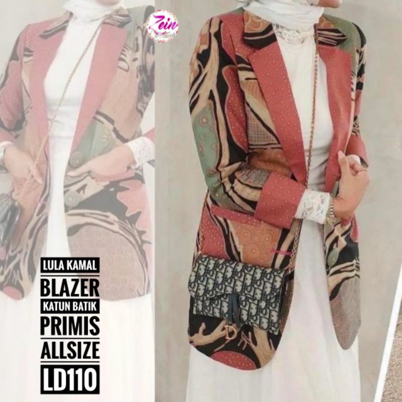 blazer lula kamal blazer kantor jas wanita blazer batik
