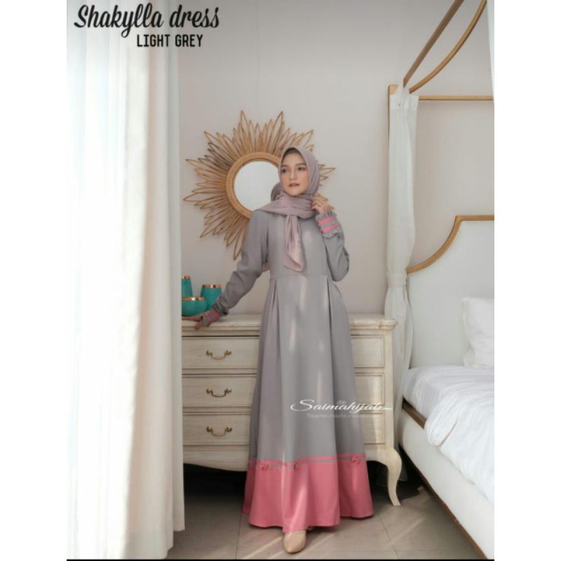 [Fashion Muslim] Gamis SAIIMA DRESS maxy | moscrepe | busui friendly | terbaru