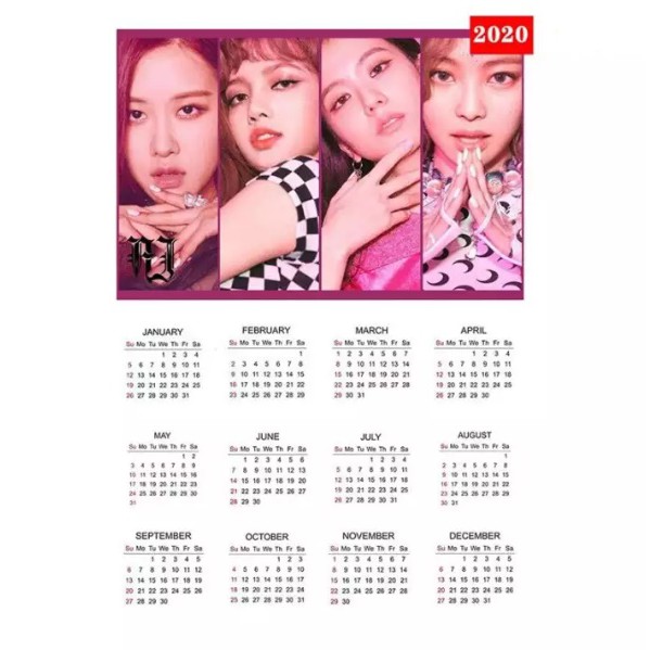 

Kalender Poster 2025 BLACKPINK K-Pop Bebas Custom