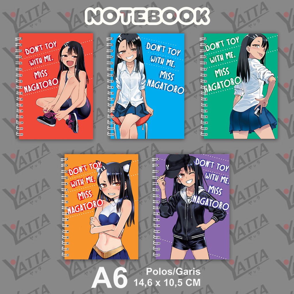 

Notebook Anime Ukuran A6 10,5 cm x 14,8 cm Ijiranaide, Nagatoro-san