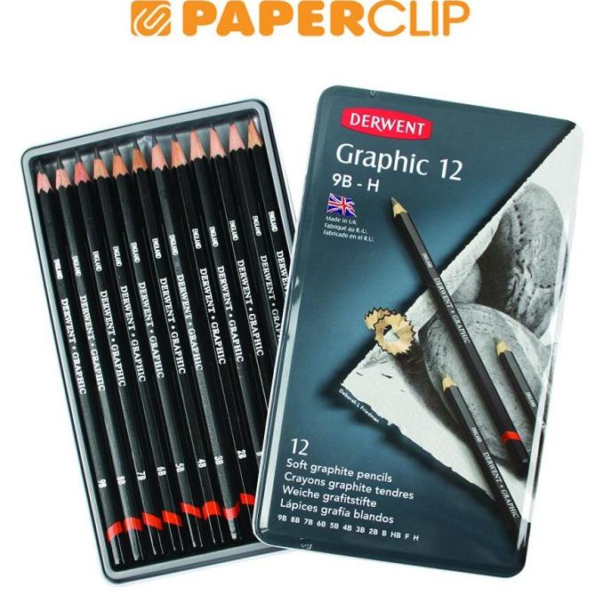 

PENSIL DERWENT SET GRAPHIC SKETCH 12 COLOR 34215DW ---READY---