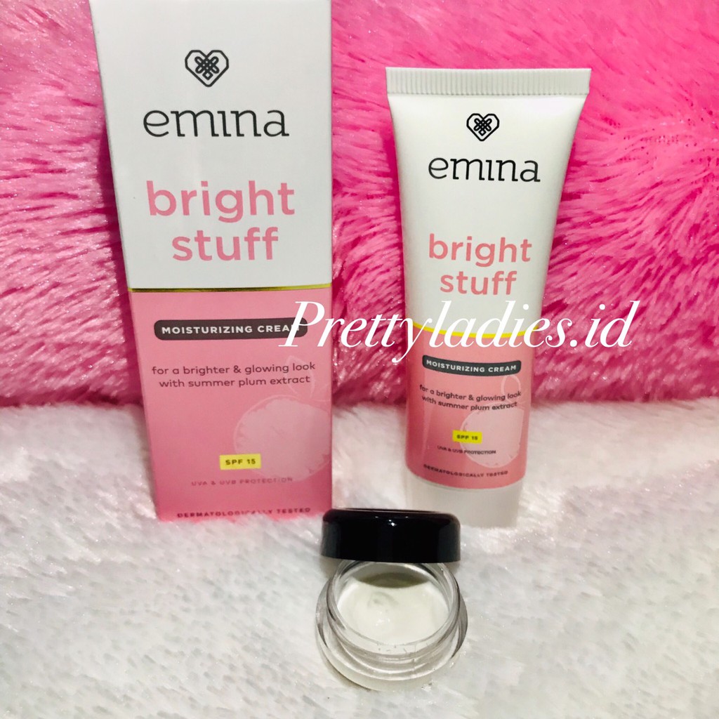 EMINA BRIGHT STUFF MOISTURIZING CREAM SHARE IN JAR