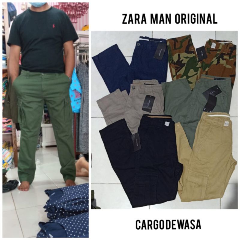 CELANA CARGO PRIA ZARA MAN BRANDED MALL MURAH CLNCRGZM028
