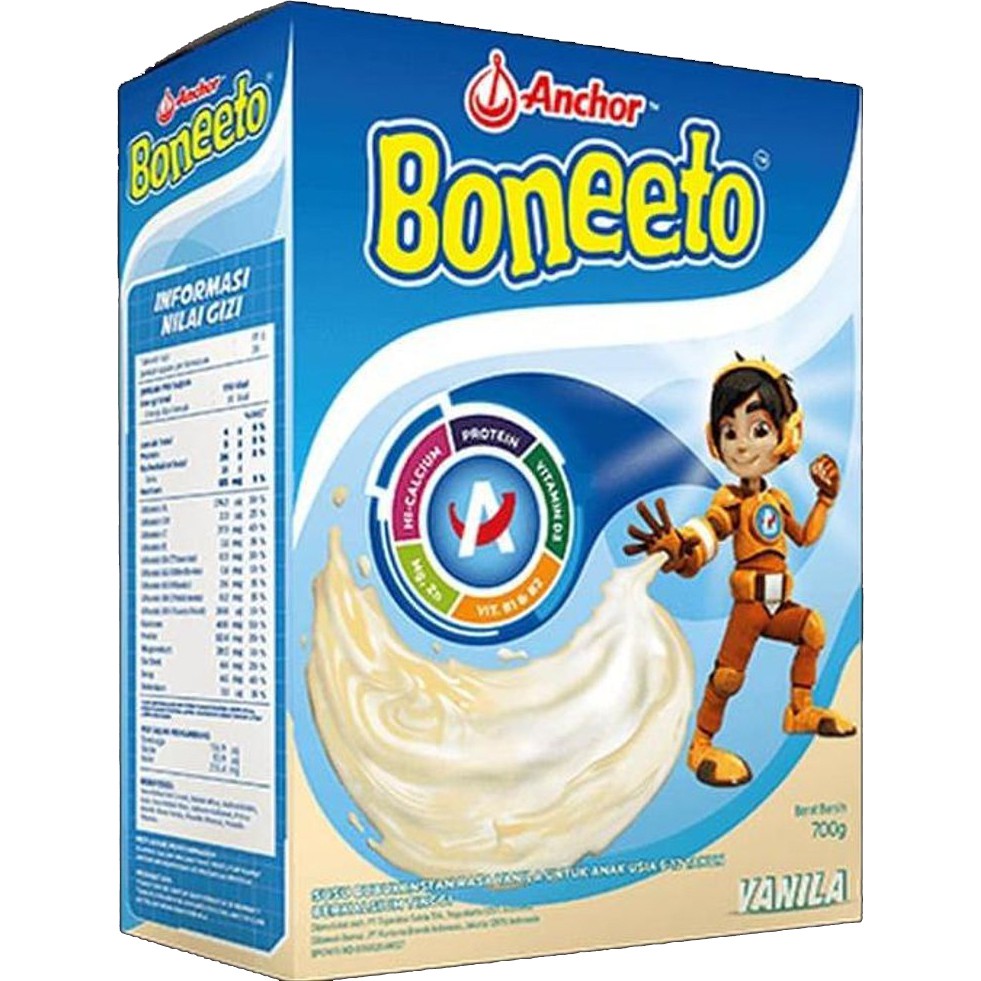 

Boneeto Vanila 700gr - Susu Bubuk Instan Berkalsium Tinggi