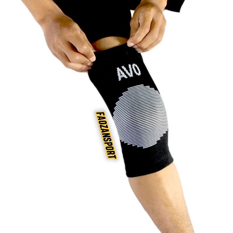 Deker lutut Knee support Avo Knee Brace Kneepad Pelindung Lutut Olahraga Futsal Volly Basket Badminton Original