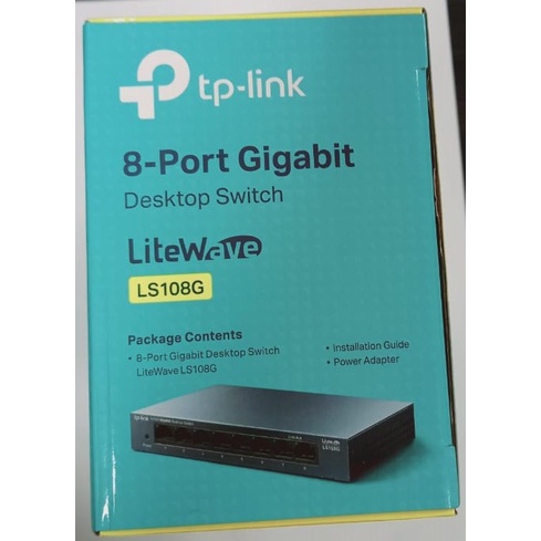 TP-LINK LS108G 8-Port 10/100/1000Mbps Gigabit Desktop Switch TPLINK Metal Case