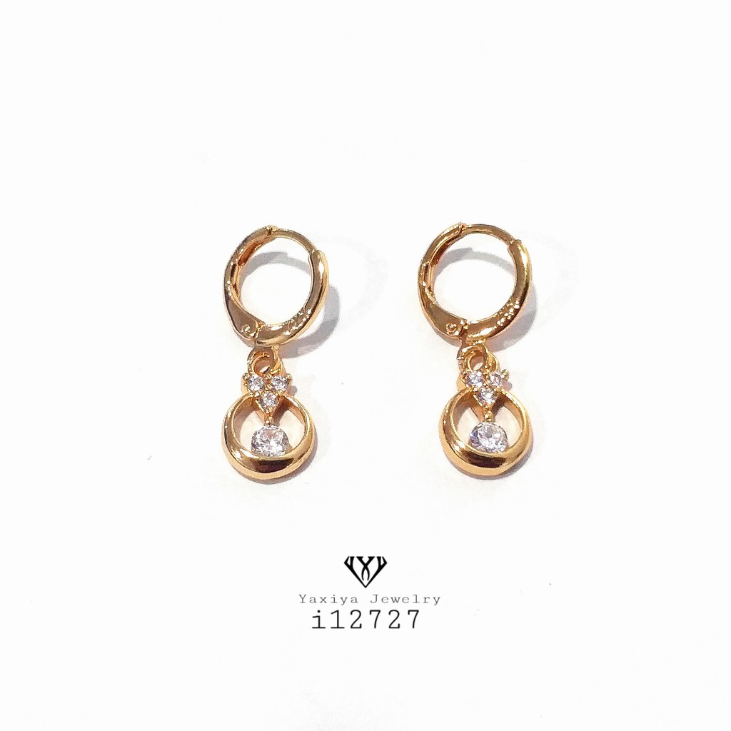 

Anting permata perhiasan lapis emas imitasi gold yaxiya i12727