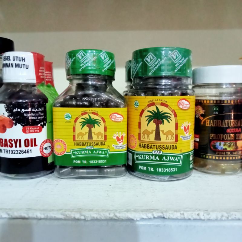 

Kapsul Habbatussauda cap Kurma Ajwa