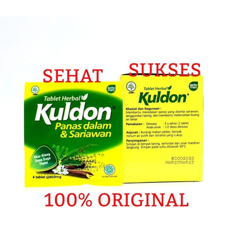 KULDON ISI 4 TABLET - OBAT PANAS DALAM &amp; SARIAWAN