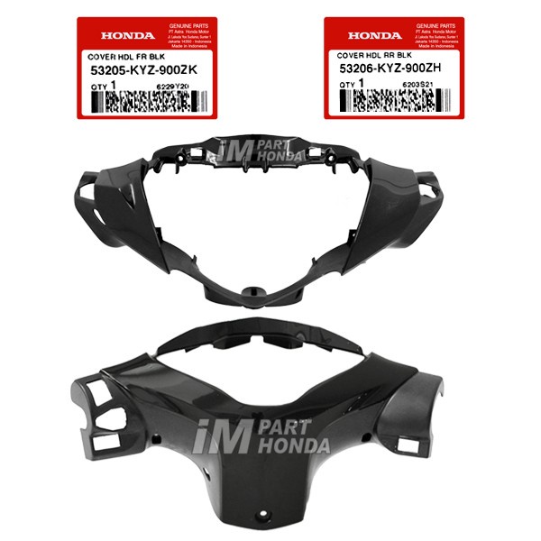 53205-KYZ-900ZK 53206-KYZ-900ZH Batok Lampu Depan Belakang Supra X 125 Helm in Hitam