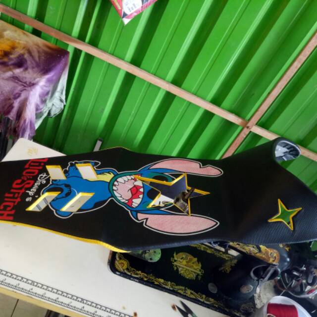 JOK VIXION NEW NVL SLIM LUBANG GAMBAR VARIASI KUNING