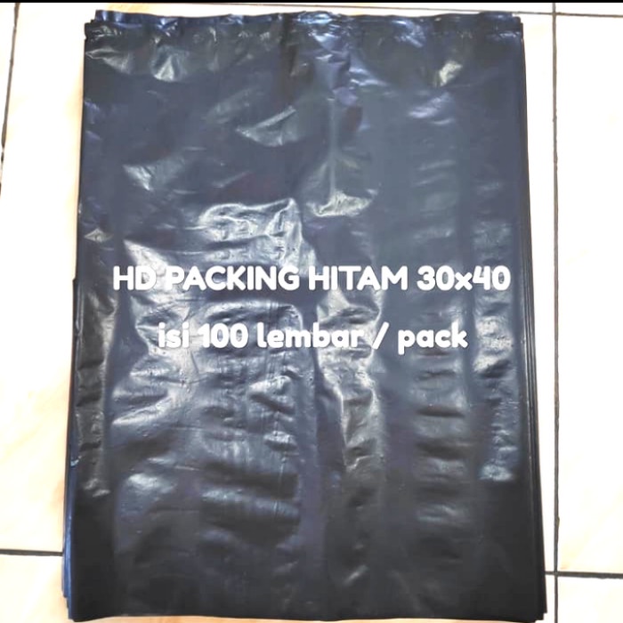 

Ginger- HD packing uk 30x40 hitam kantong hitam plastik packing trash bag