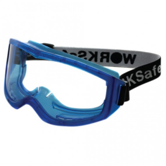 Kacamata Frame Blue Clear Safety Worksafe Stinger E3031 Original