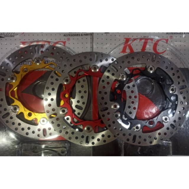 Piring cakram n max depan ktc racing ori dpn 244mm + breket ktc racing ori