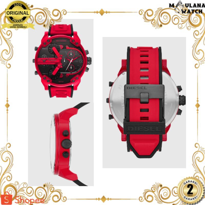 JAM TANGAN PRIA WANITA | RANTAI | KULIT | KARET | MURAH | PRIA DIESEL DZ-7431 ORIGINAL