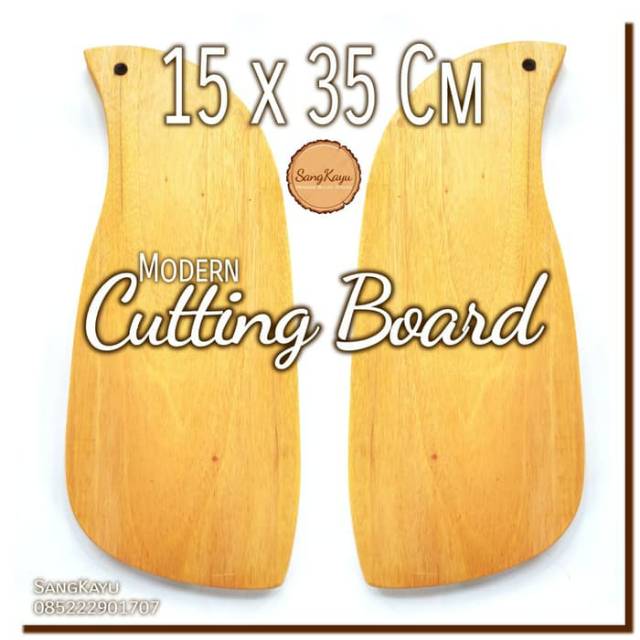 Modern Cutting Board 15 x 35 Cm Talenan kayu unik Cutting Board Rustic