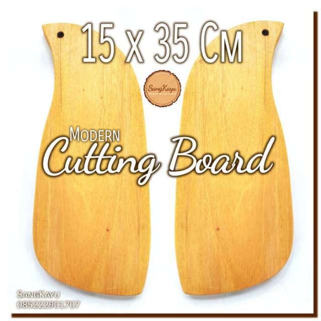 Modern Cutting Board 15 x 35 Cm Talenan kayu unik Cutting Board Rustic