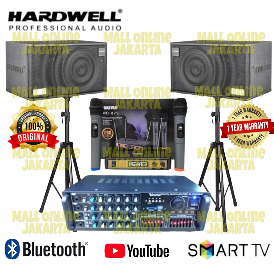 Paket Speaker karaoke Hardwell 10 inch Original weston sa3700