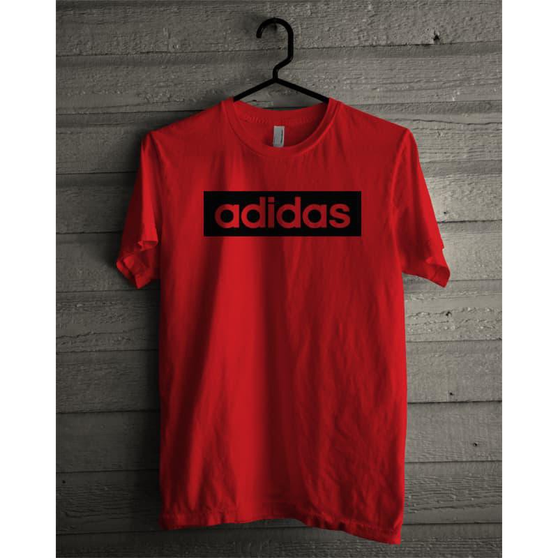 KUALITAS PREMIUM KAOS  TSHIRT BAJU COMBED 30S LOGO  ADIDAS  