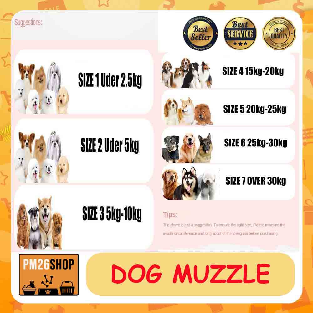 Dog Muzzle Berangus Anjing Berongsong Anjing Penutup Mulut Anjing