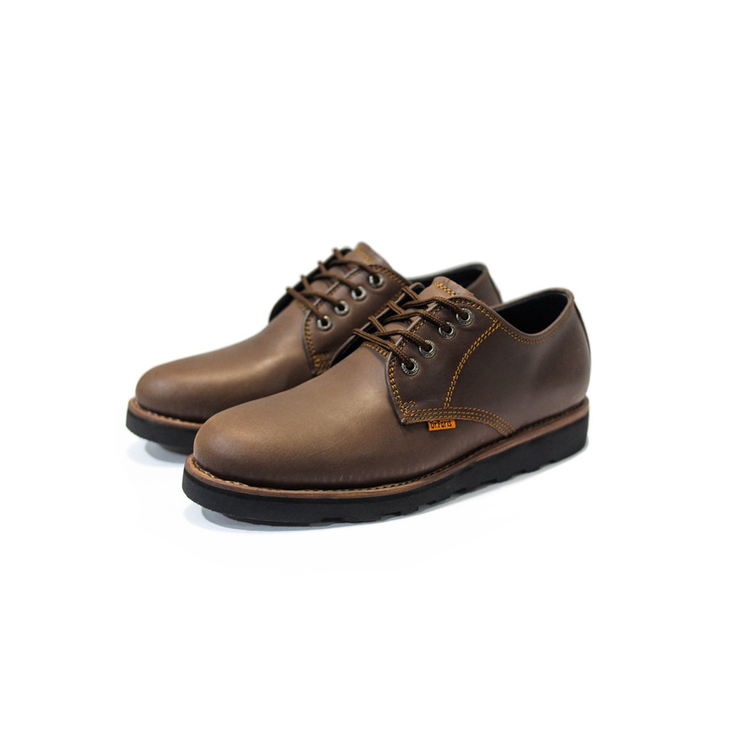 Sepatu Pria Casual Formal Dr Faris Brown  VibramLeather Premium Original