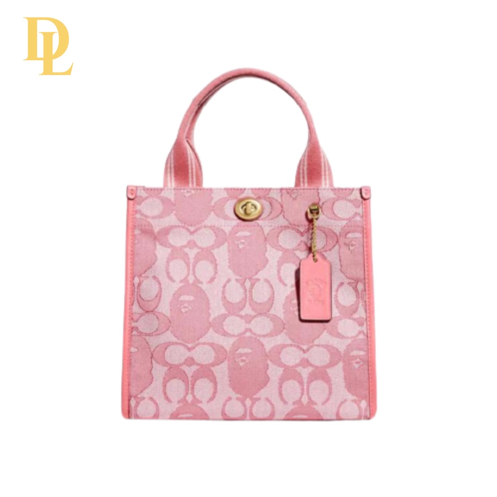 Bape X Coach Tote 22 In Signature Jacquard (C4521)