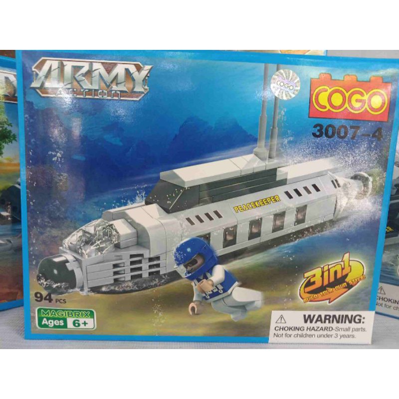 MAINAN BLOK LEGO KAPAL SELAM